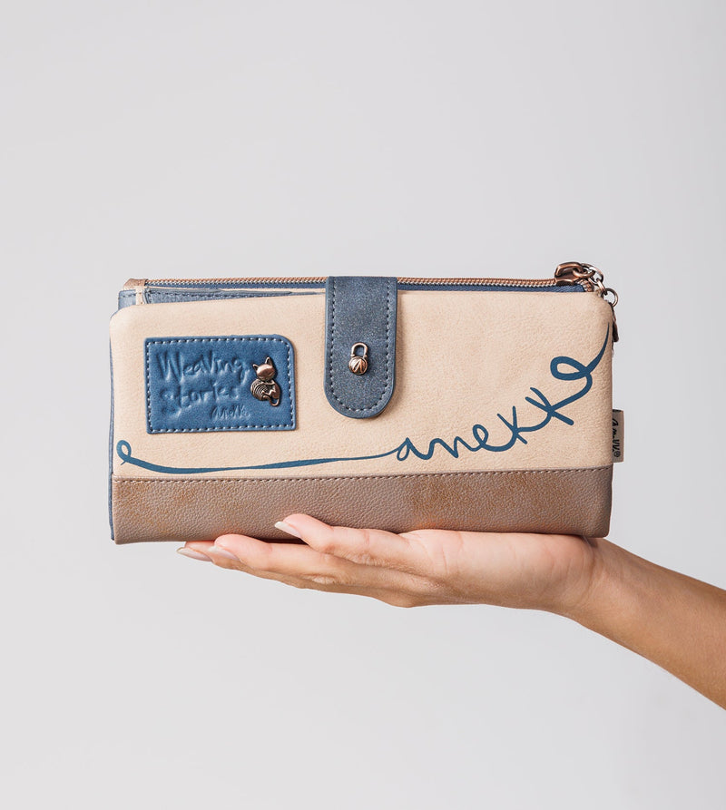 Anekke Large flexible RFID wallet Memories Ventas relámpago