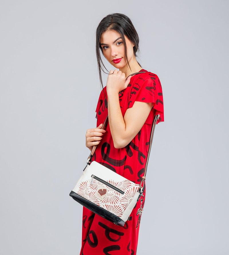 Anekke Printed crossbody bag with 3 compartments Alma Oferta especial