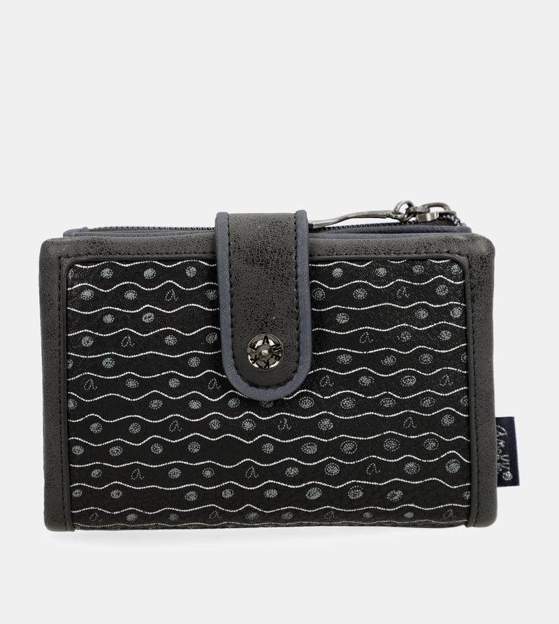 Anekke Studio navy blue flexible medium RFID wallet Devoluciones gratuitas