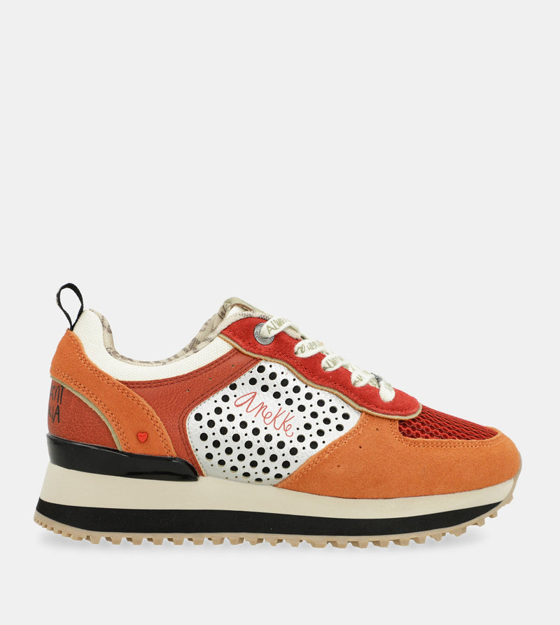 Anekke Red platform sneakers