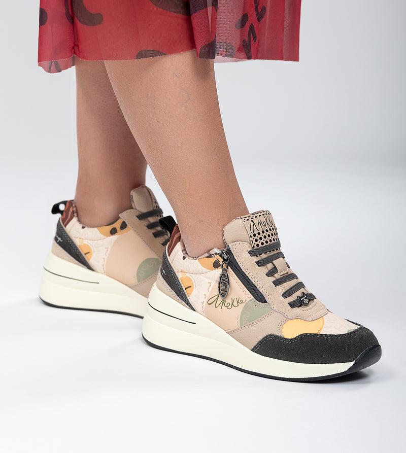 Anekke Multicolored wedge sneakers Rebajas de fábrica