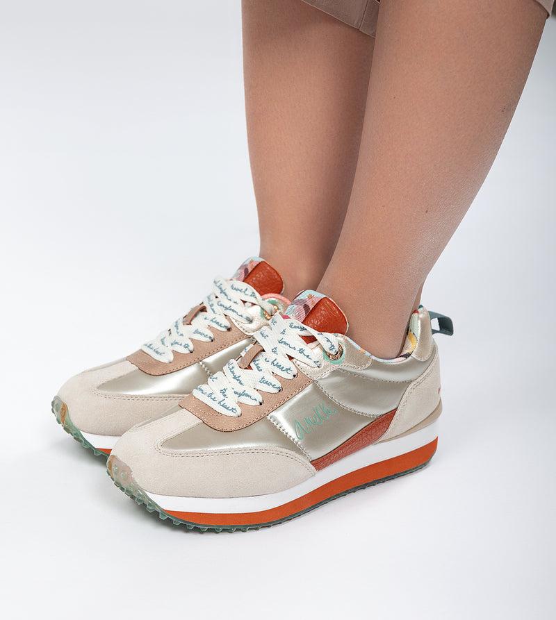Anekke Beige Smart Sneakers Rebajas online