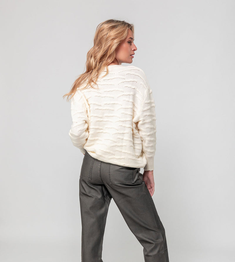 Anekke Ecru knitted jumper Envío gratis