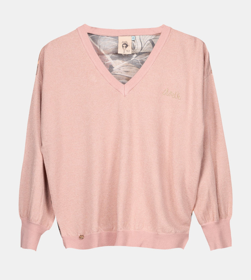 Anekke Pink sweater with printed back Últimos 3 días