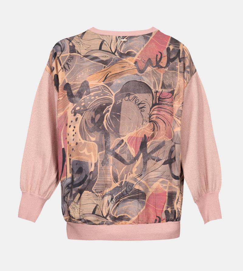 Anekke Pink sweater with printed back Últimos 3 días