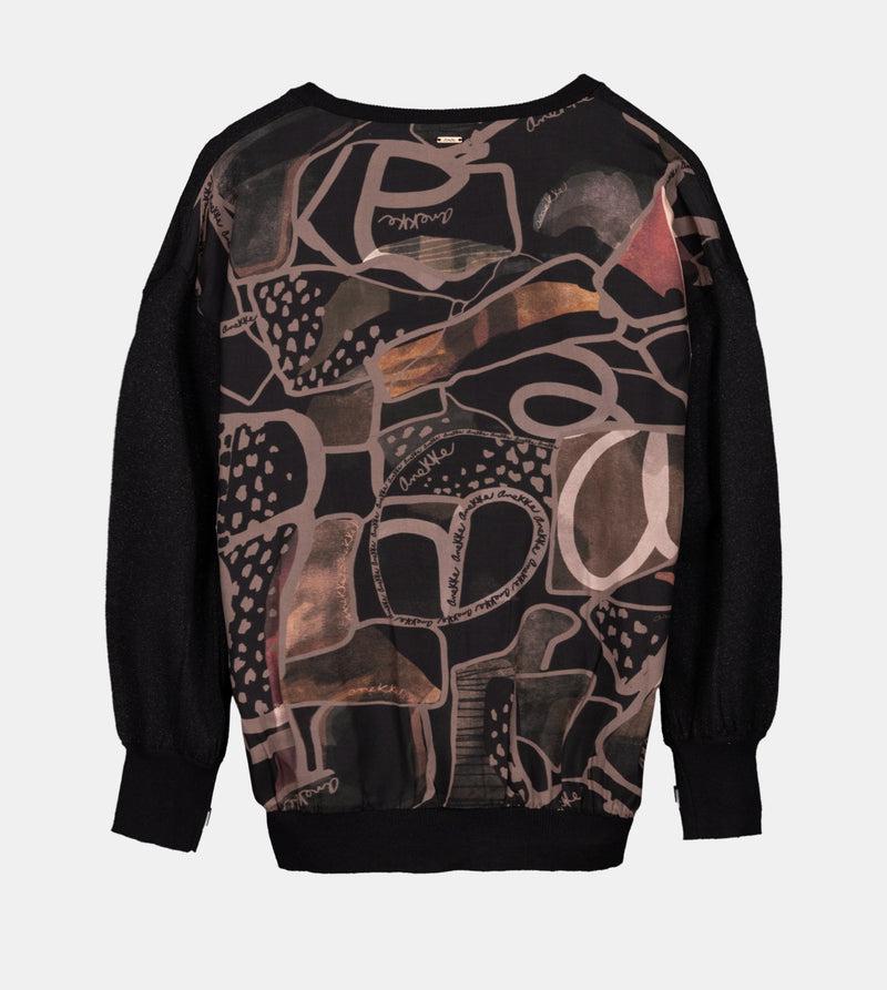 Anekke Black sweater with printed back COMPRAR AHORA