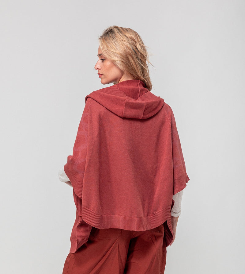 Anekke Red poncho-style jacket Solo queda un día