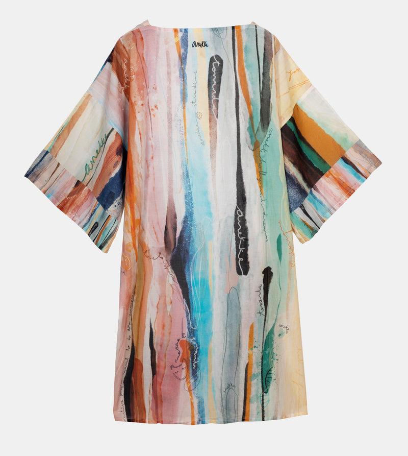 Anekke Studio printed long kimono Rebajas de fin de temporada