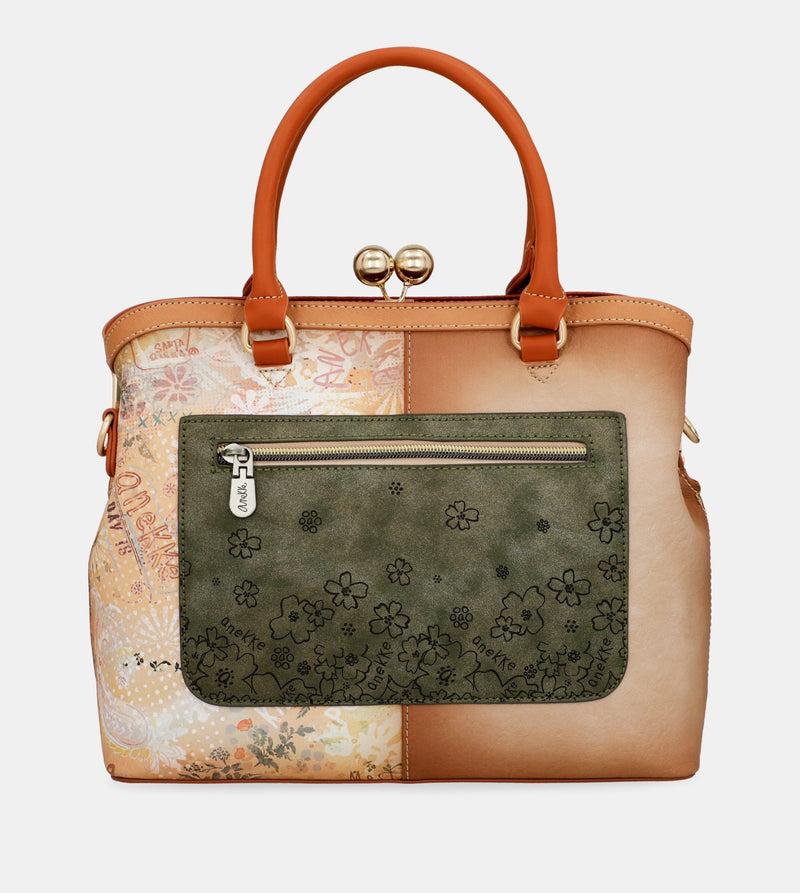 Anekke Peace & Love camel kiss clasp bag Los más vendidos