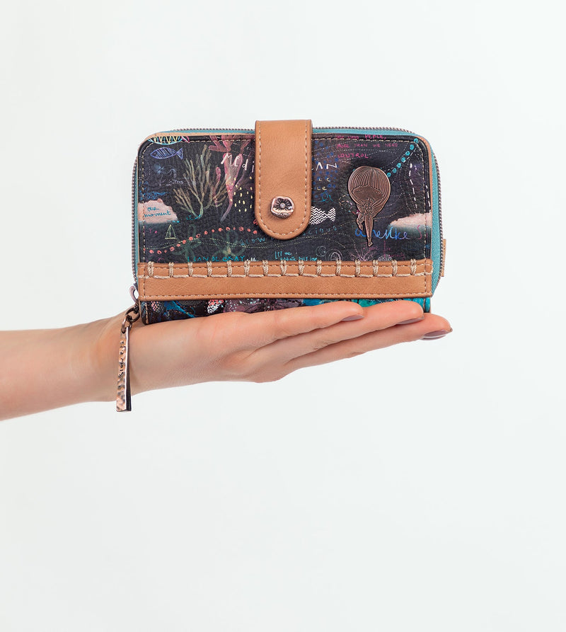 Anekke Coral black coin purse wallet Últimos 2 días