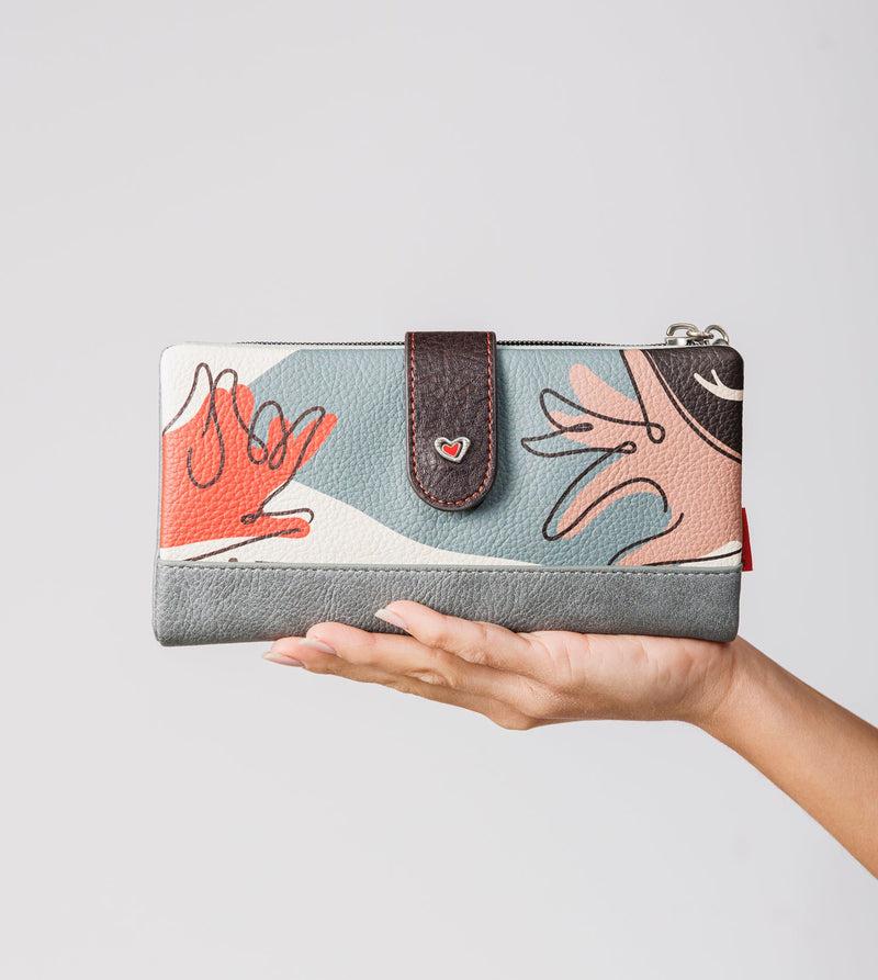 Anekke Large flexible RFID wallet Alma Grandes descuentos