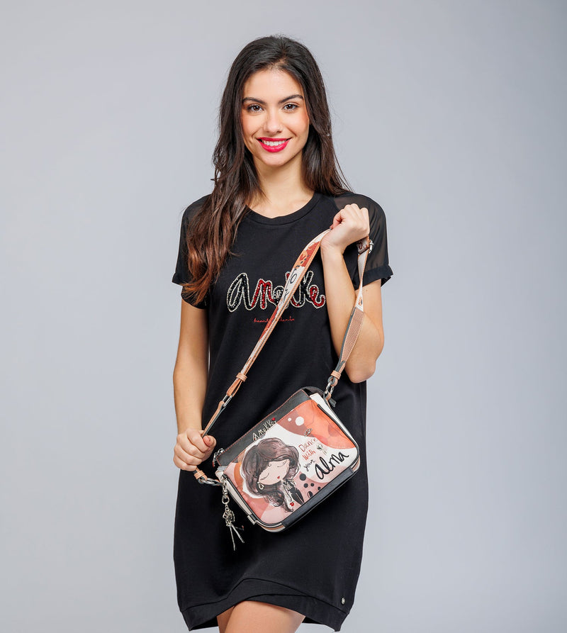 Anekke Medium crossbody bag with 3 compartments Alma Outlet