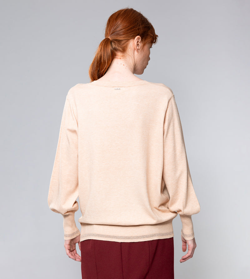 Anekke Beige Shōen V-Neck Sweater Solo queda un día