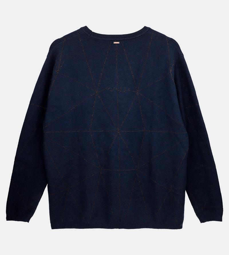 Anekke Navy Blue Shōen Sweater Superdescuento