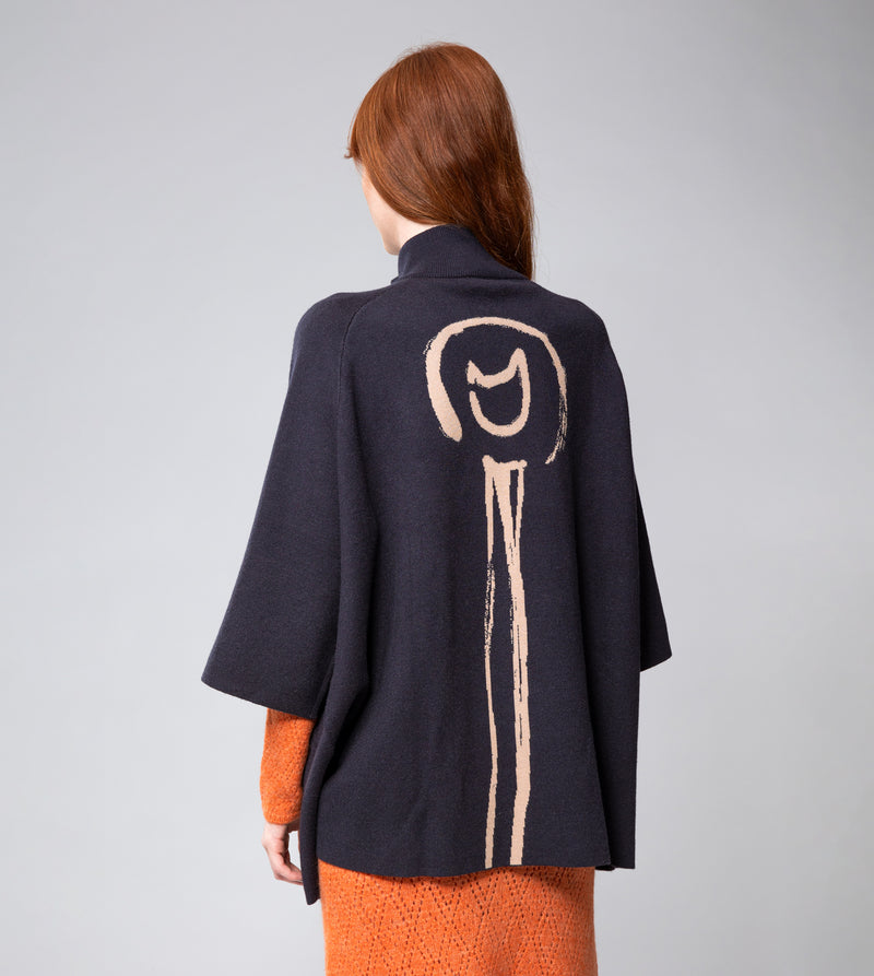 Anekke Navy Blue Shodō Jacket Ahorra y exporta