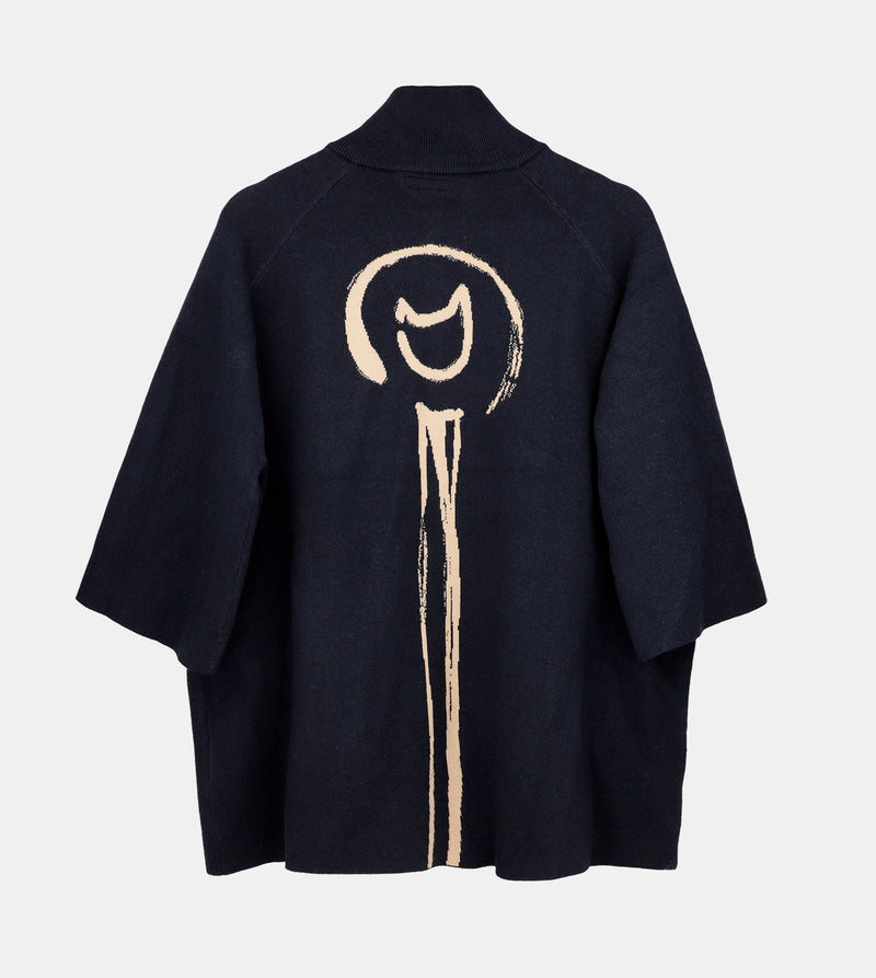 Anekke Navy Blue Shodō Jacket Ahorra y exporta