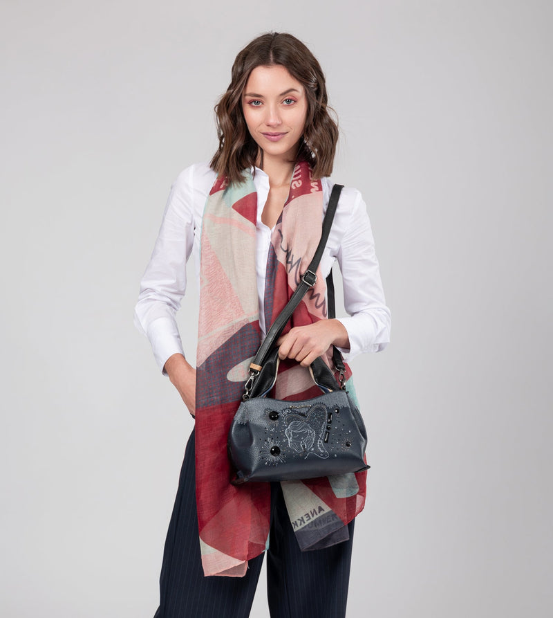 Anekke Studio navy blue 2-handle bag Oferta exclusiva
