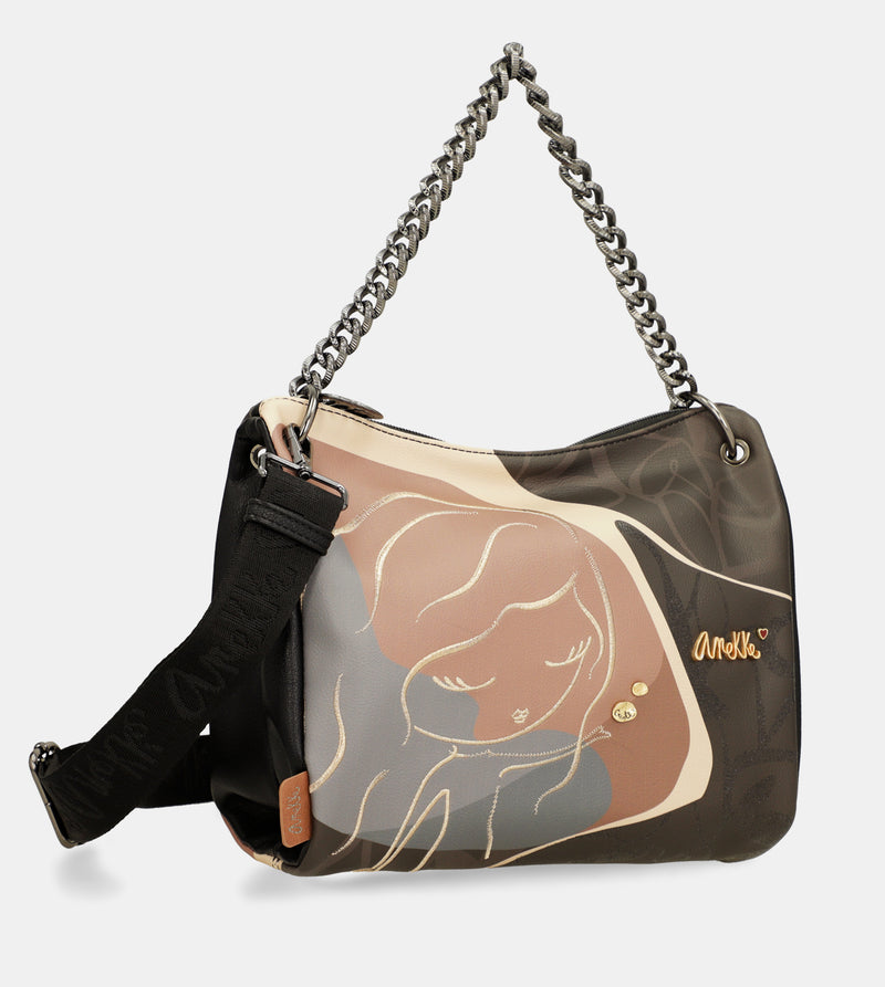 Anekke Heartbeat crossbody bag with metal handle