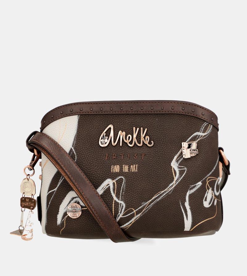 Anekke Nature Shodō brown 3 compartments shoulder bag Envío gratis