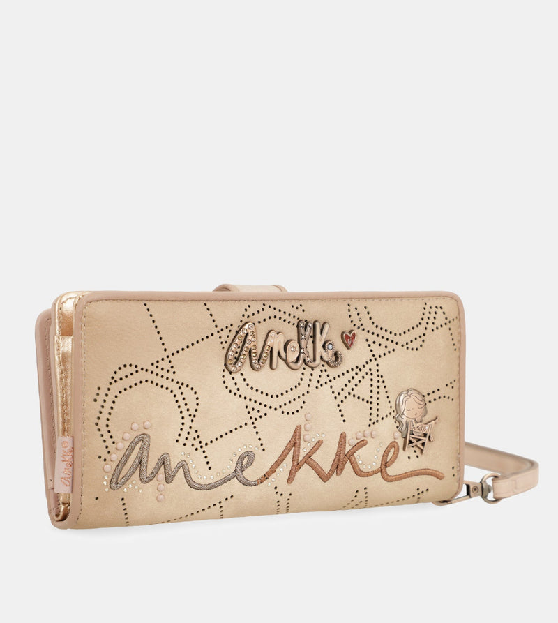 Anekke Studio nude large RFID wallet Solo queda un día