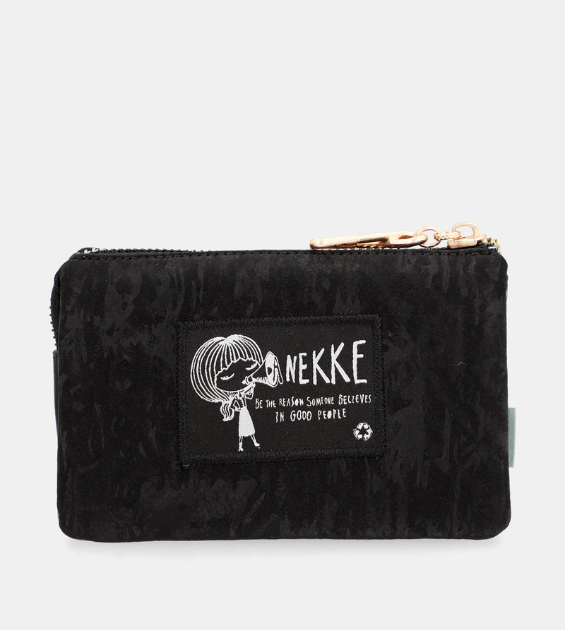 Anekke Nature Woods triple compartment coin purse Ahorra y exporta