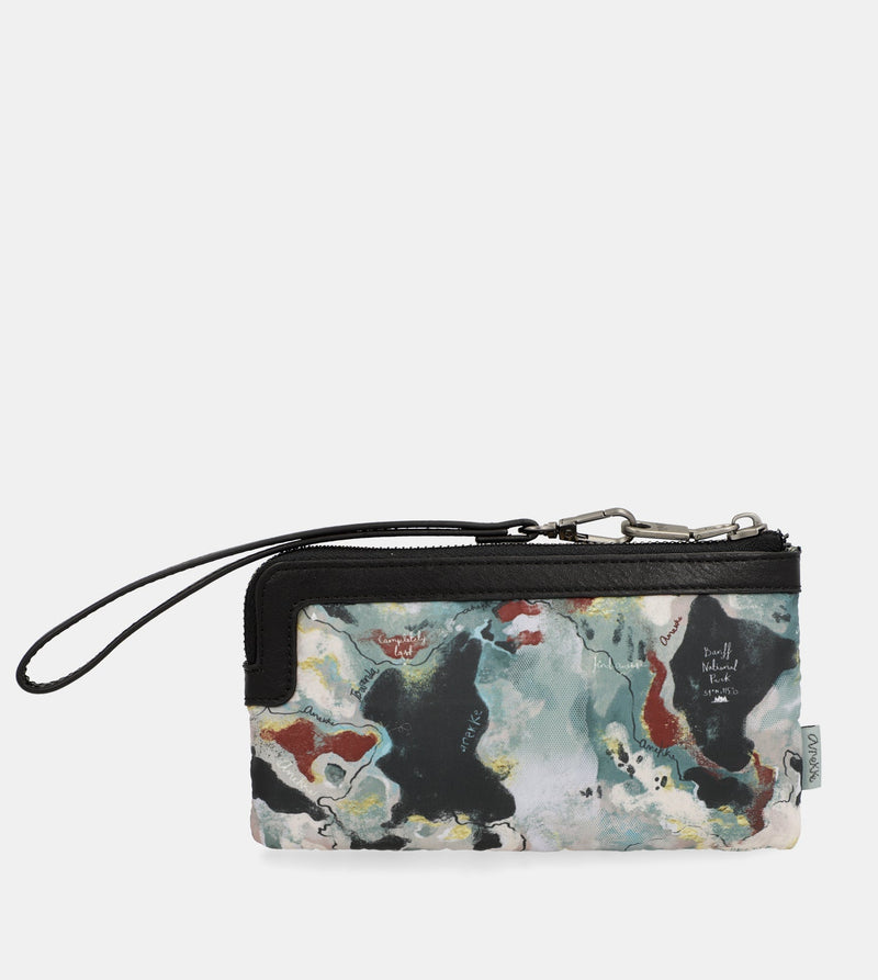 Anekke Nature Woods coin purse with hand strap En oferta