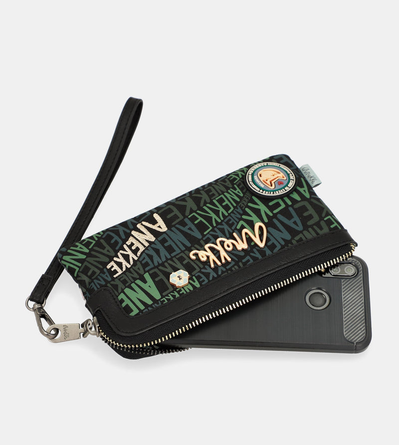 Anekke Nature Woods coin purse with hand strap En oferta