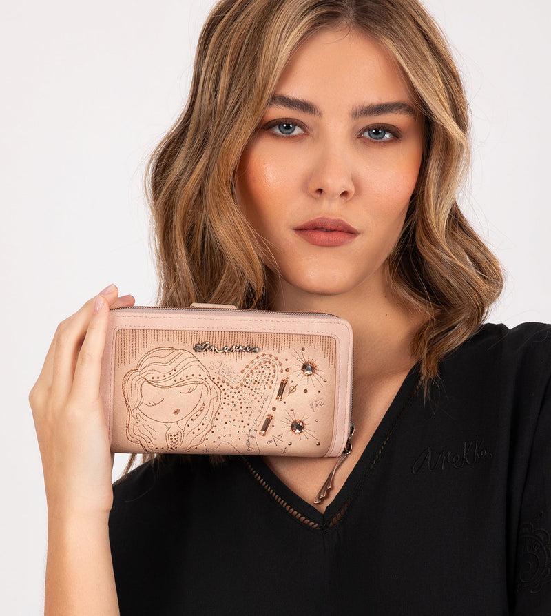 Anekke Studio nude RFID wallet Descuentos del mes