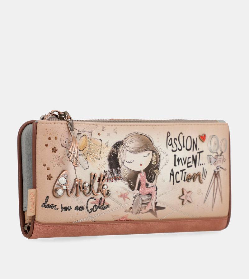 Anekke Hollywood flexible large RFID wallet