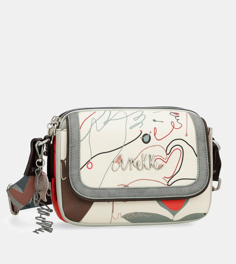 Anekke Oval flap crossbody bag Alma