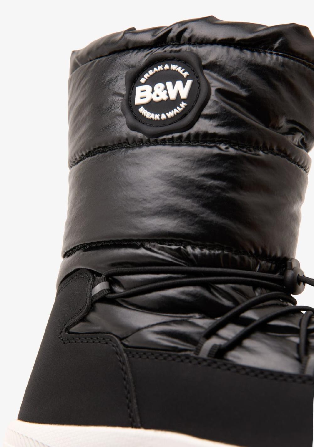 Break & walk Botas Acolchadas Track Negro Oferta especial de fábrica