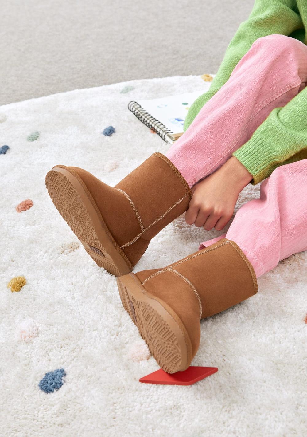 Break & walk Botas Australianas Logo Water Repellent Tan Grandes descuentos