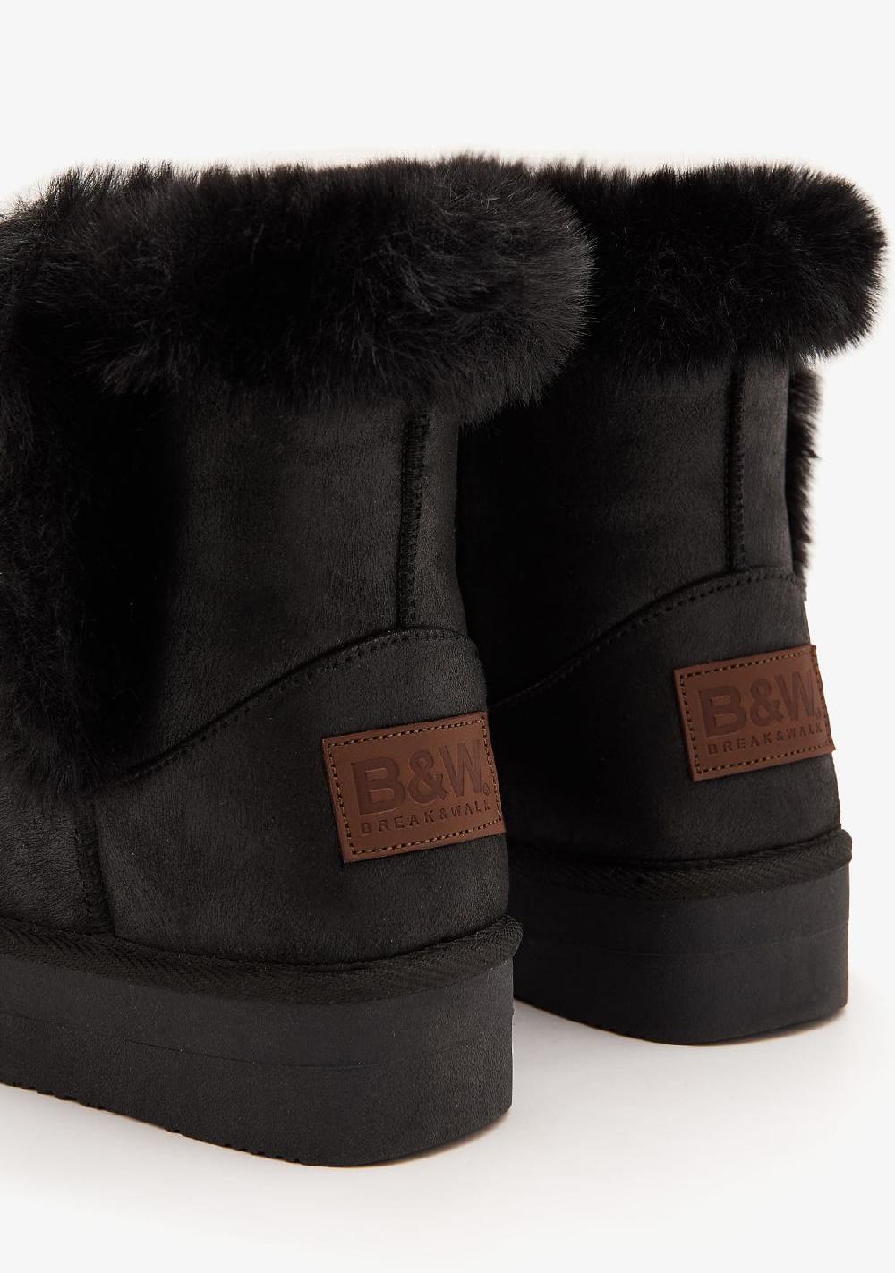 Break & walk Botas Australianas Altas Felpa Negra Limitado a 3 días