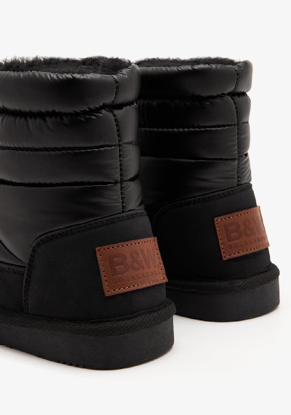 Break & walk Botas Australianas Acolchadas Negro Oferta exclusiva