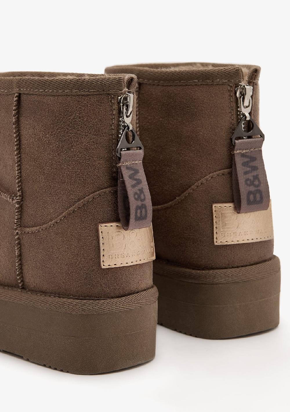 Break & walk Botas Australianas Cremallera Taupe Rebajas de fin de temporada