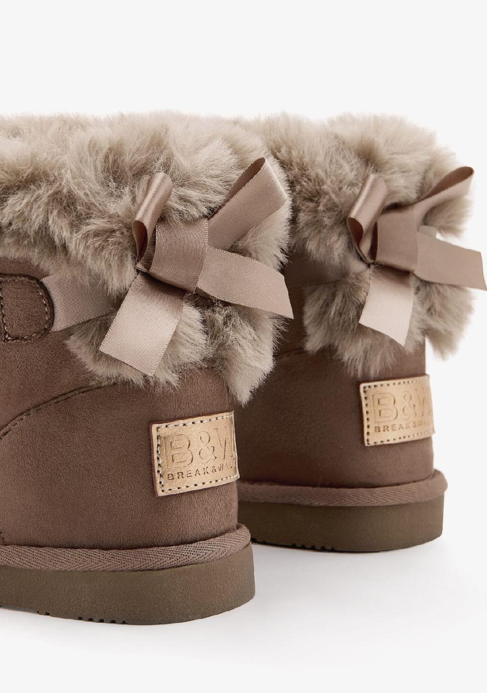 Break & walk Botas Australianas Lazo Pelo Water Repellent Taupe Ofertas