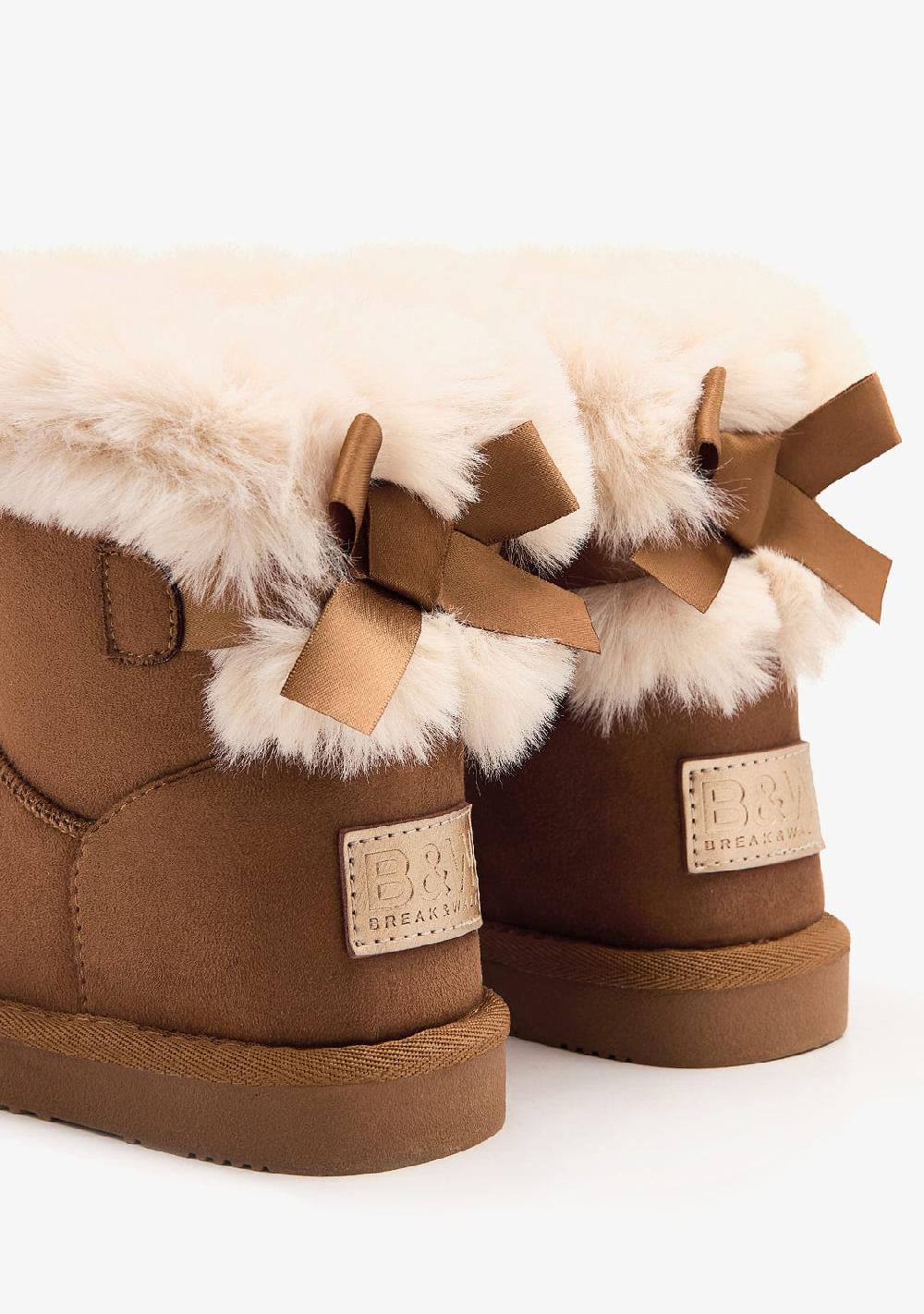Break & walk Botas Australianas Lazo Pelo Water Repellent Tan Venta caliente