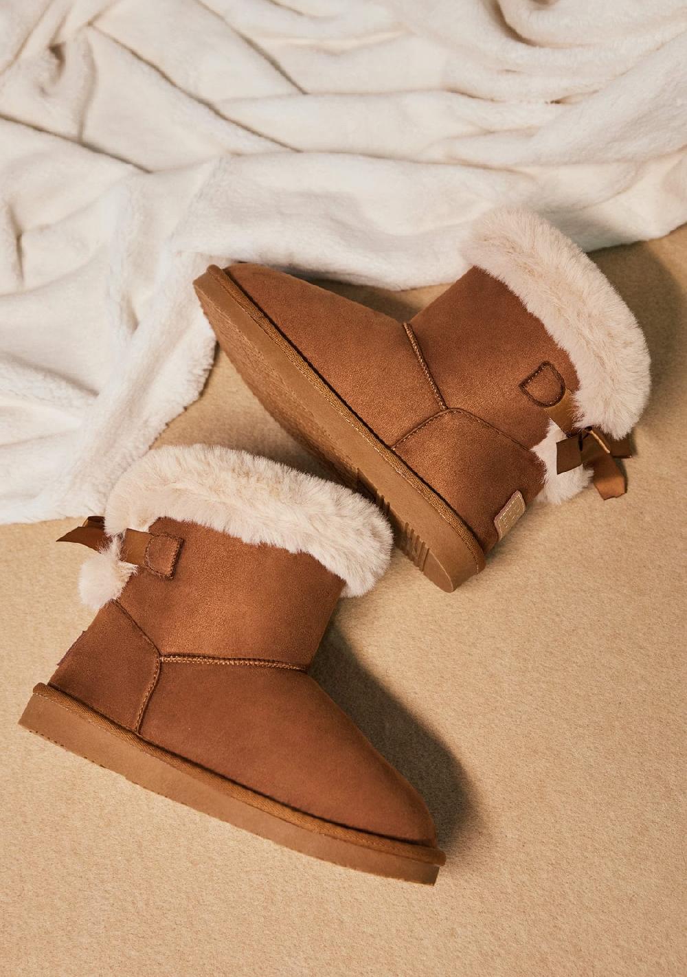 Break & walk Botas Australianas Lazo Pelo Water Repellent Tan Venta caliente