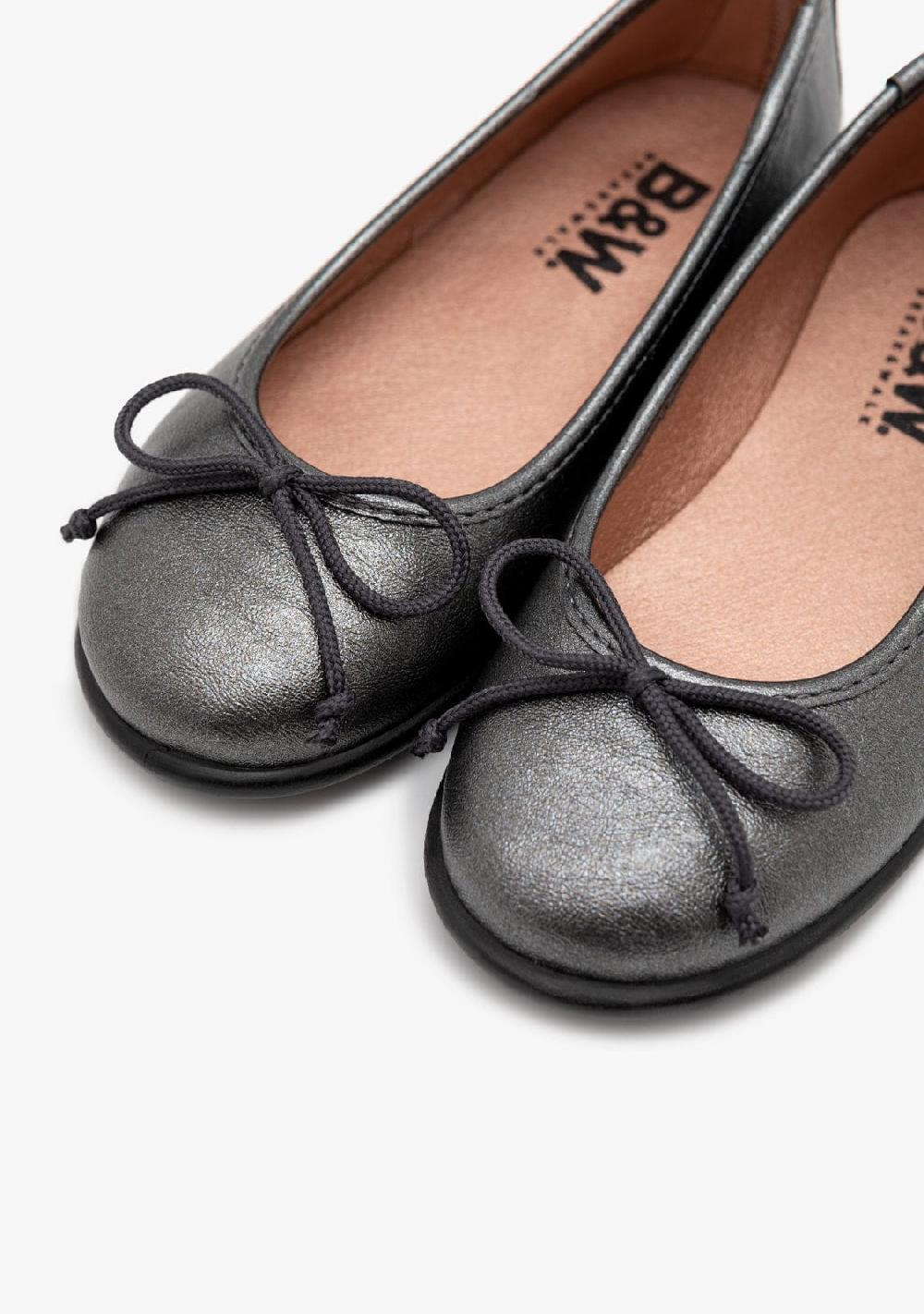 Break & walk Bailarinas Metalizadas Plomo Ventas relámpago