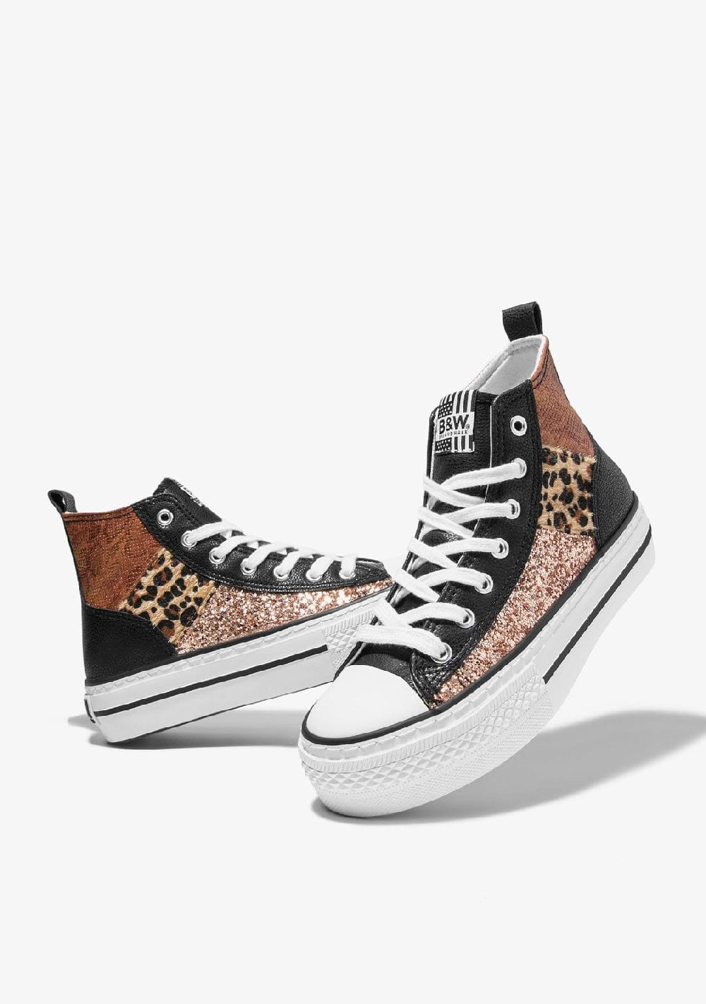 Break & walk Zapatillas Hi-Top Leo con Estampado negro Últimos 2 días