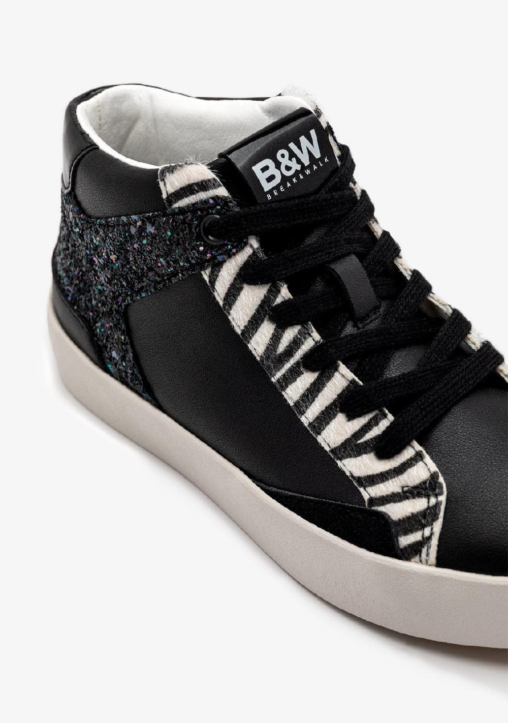 Break & walk Zapatillas Altas Glitter Cebra Outlet online
