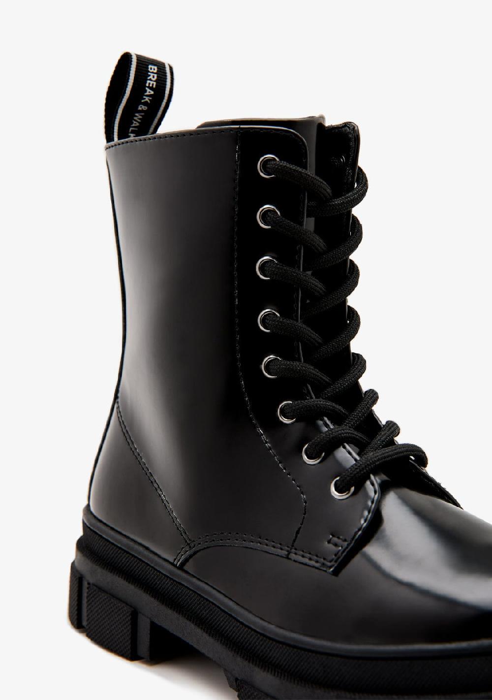 Break & walk Botas Militares Negro Ventas relámpago