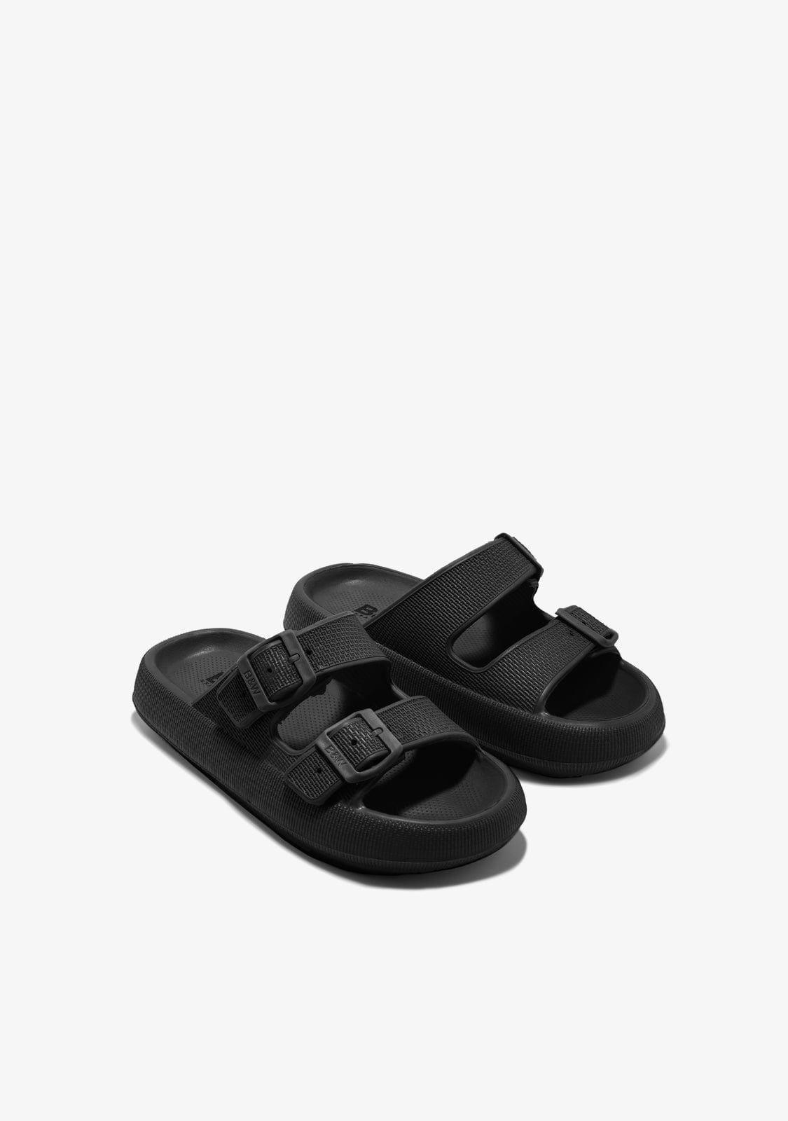 Break & walk Sandalias Doble Hebilla Negro
