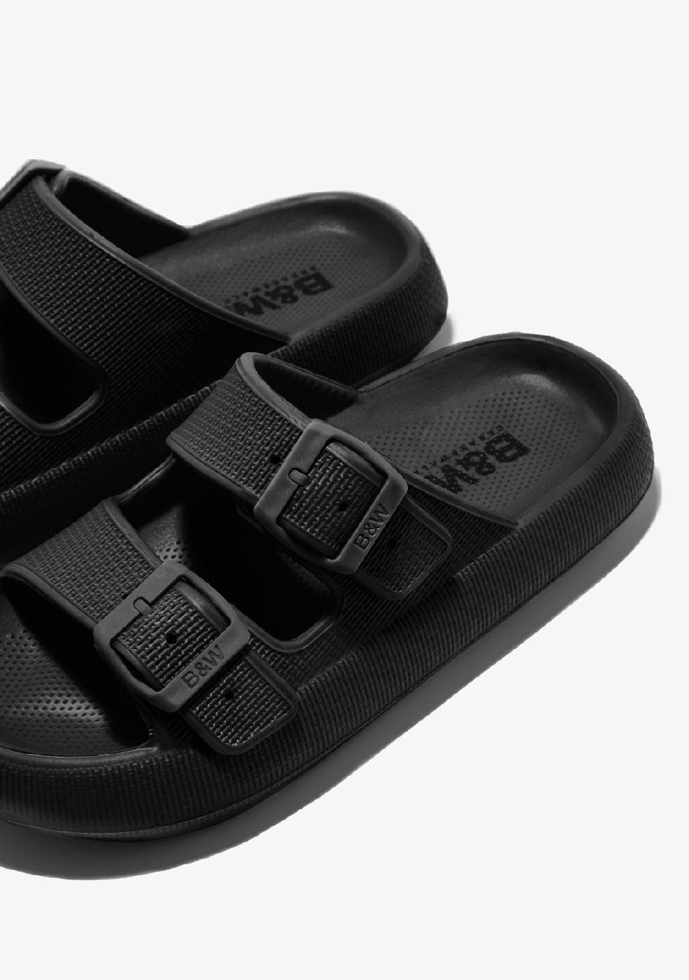 Break & walk Sandalias Doble Hebilla Negro Superdescuento
