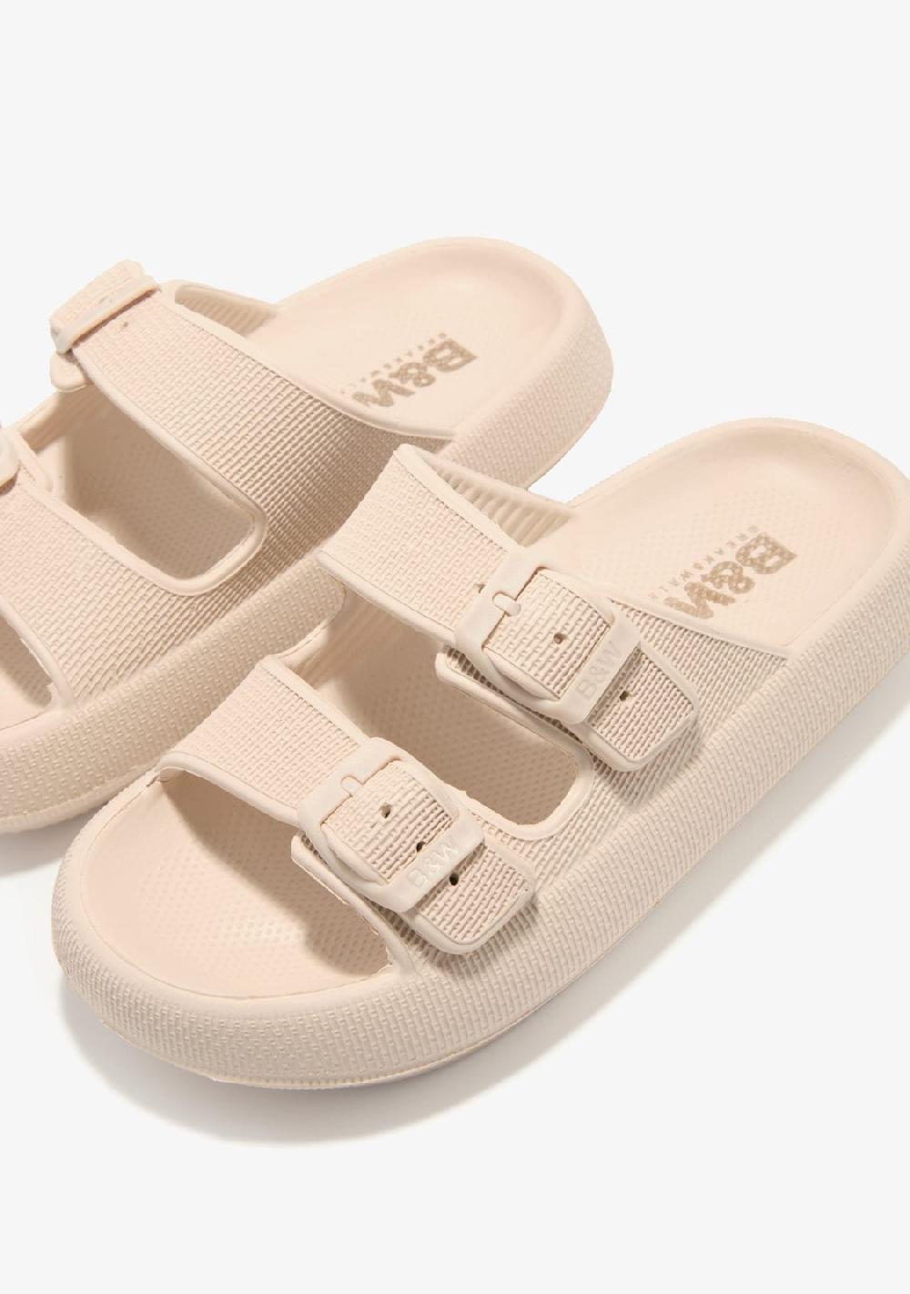 Break & walk Sandalias Doble Hebilla Beige