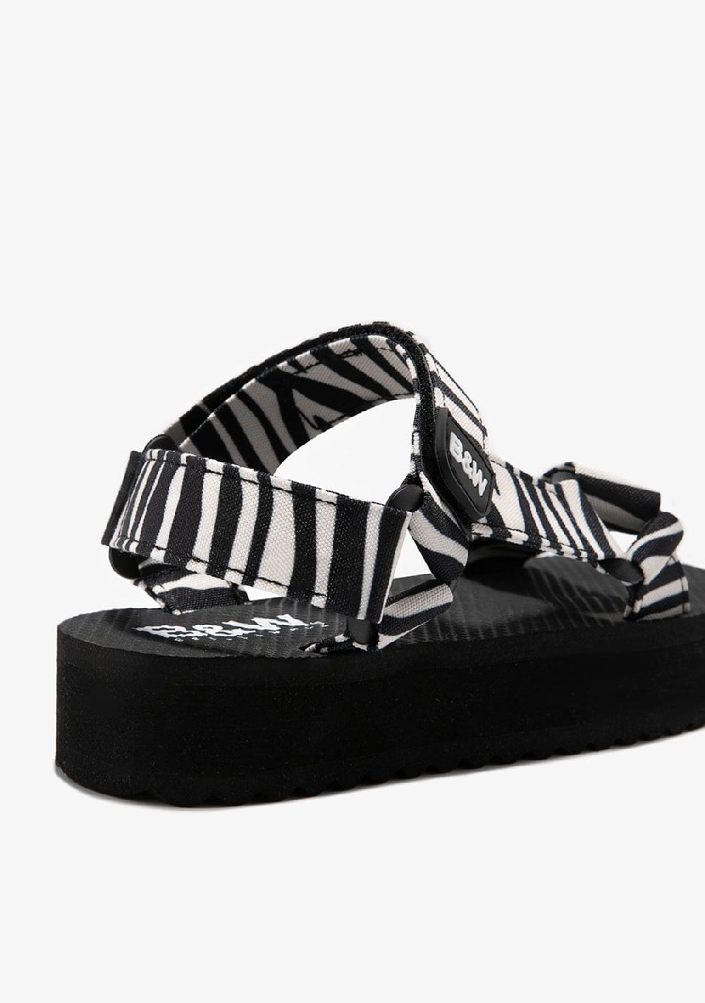Break & walk Sandalias Plataforma Zebra Tienda de fábrica