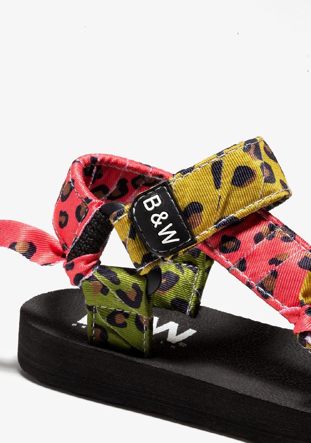 Break & walk Sandalias Textil Multicolor Leopardo