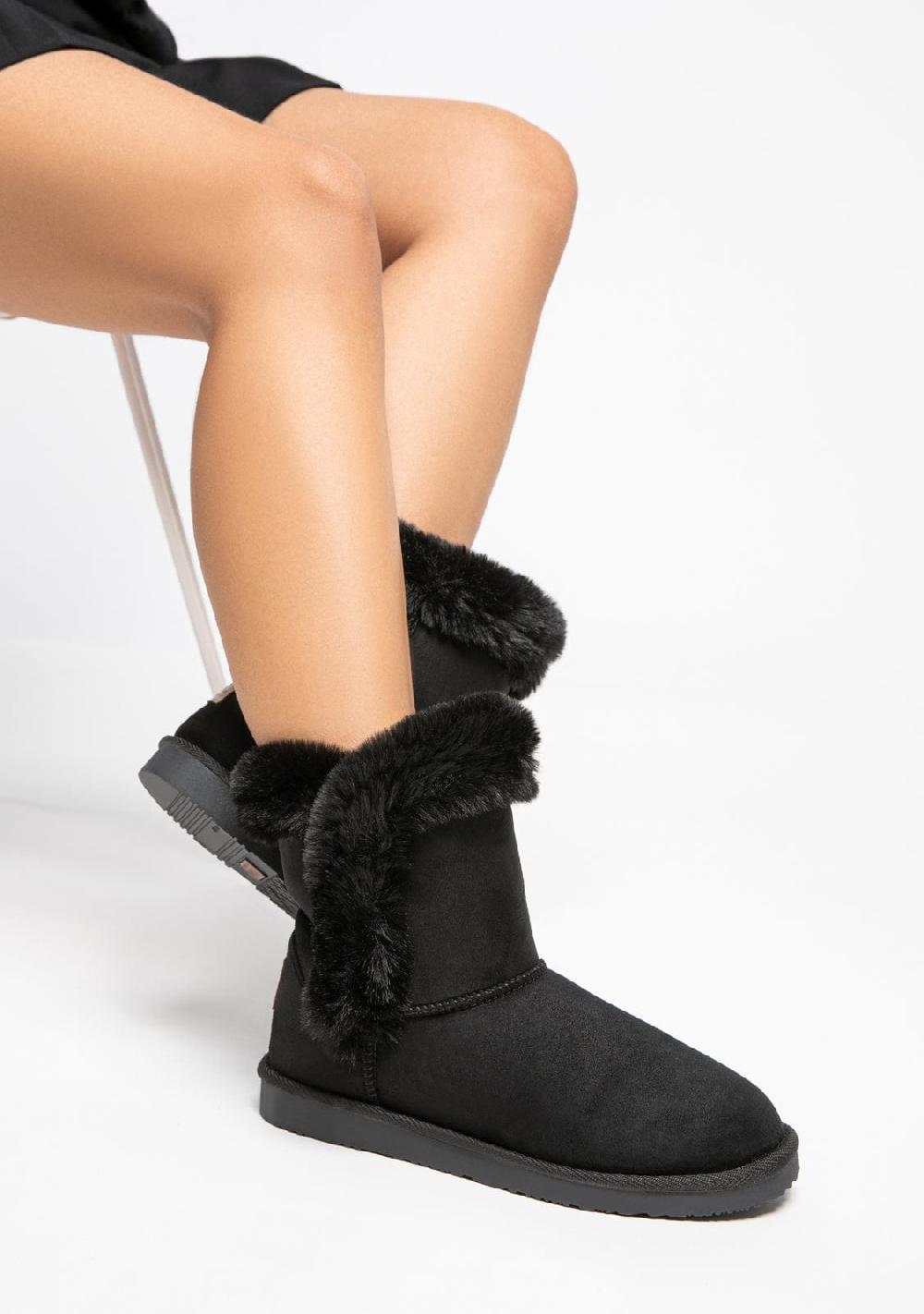 Break & walk Botas Australianas Pelo Water Repellent Negro Outlet