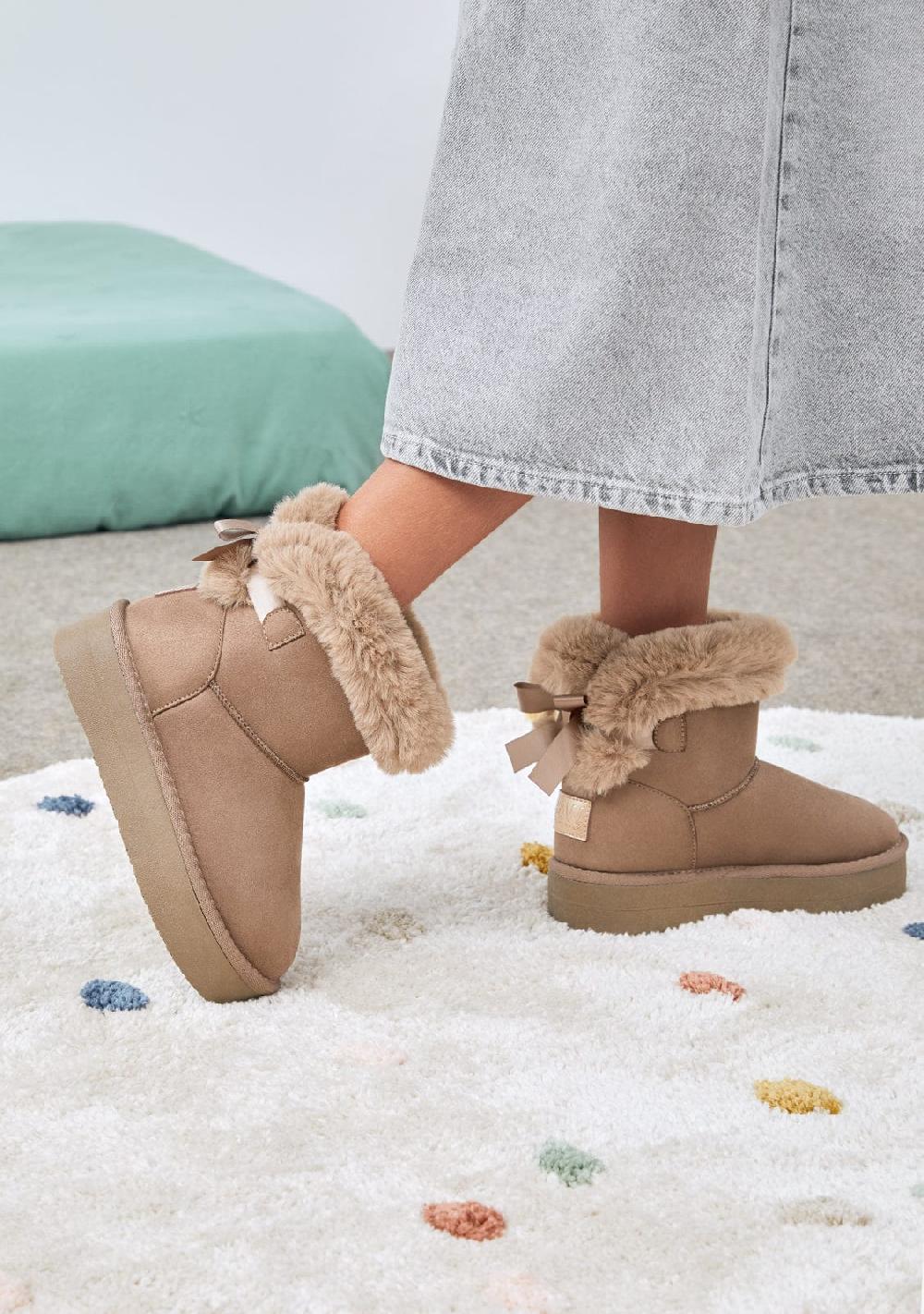 Break & walk Botas Australianas de Pelo Repelente al Agua Taupe Rebajas