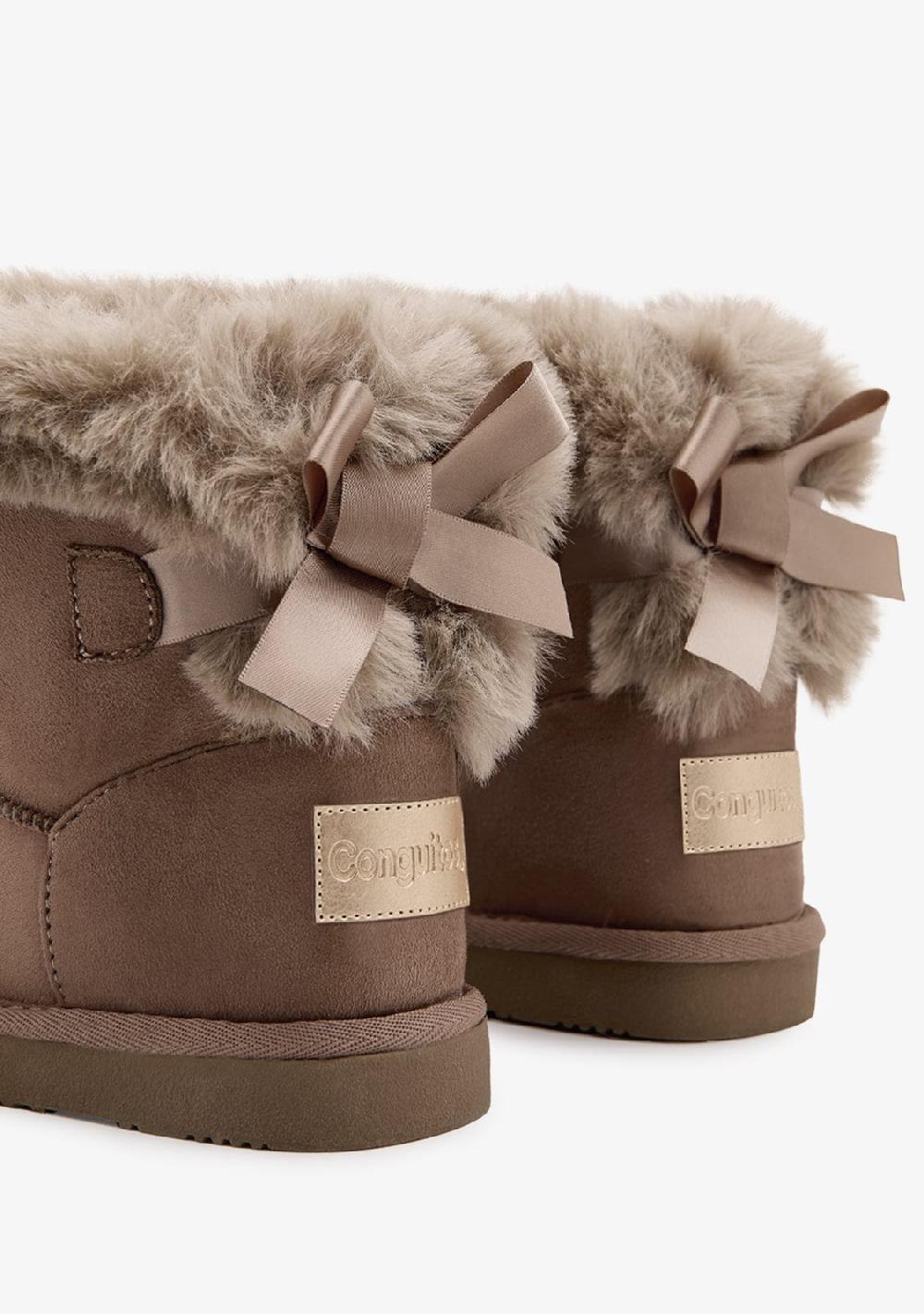 Break & walk Botas Australianas Lazo Pelo Taupe Rebajas baratas